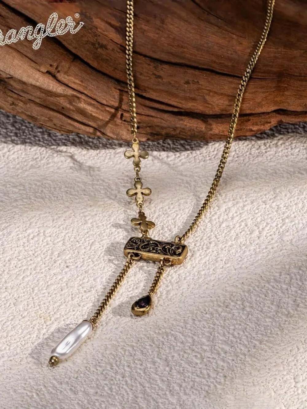 Women TeardropGold Western Gold Plated Wrangler Heart Turquoise Pendant Necklace